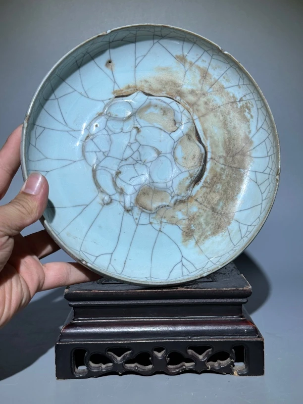 官窑，赏盘（生坑）