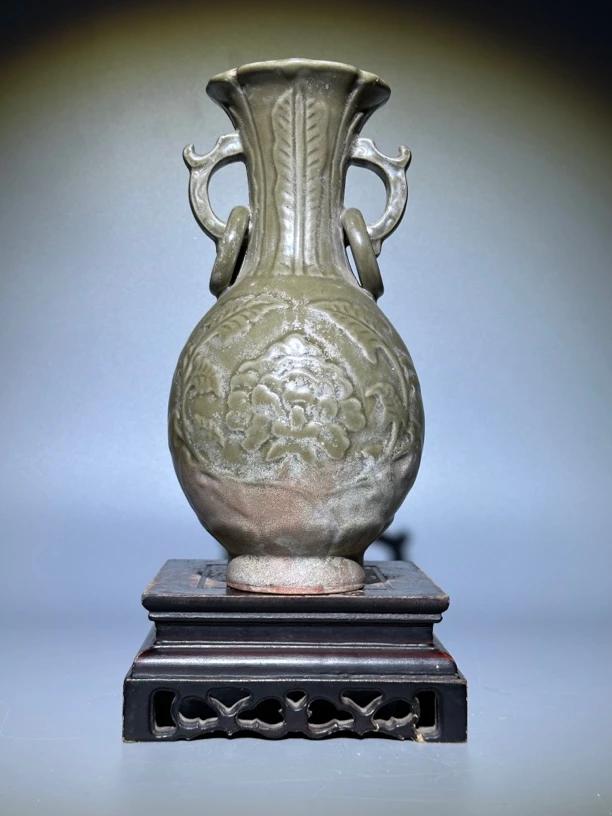 龙泉窑，双耳瓶（生坑）