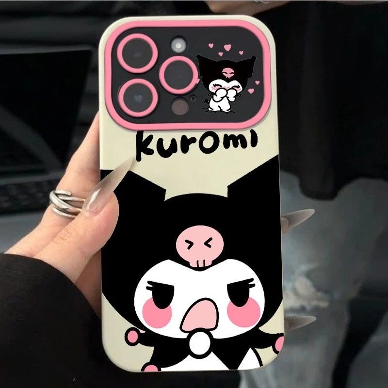 黑库洛米适用iPhone15/14promax手机壳13女12华为/oppo/小米/vivo