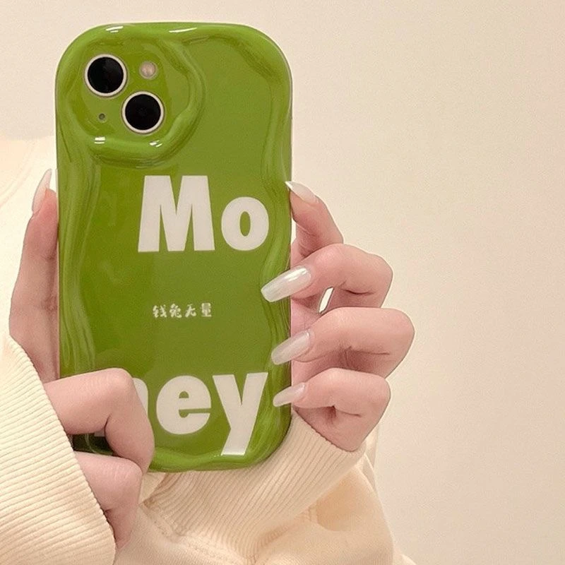 绿Money适用iPhone15/14promax手机壳13女12华为/oppo/小米/vivo