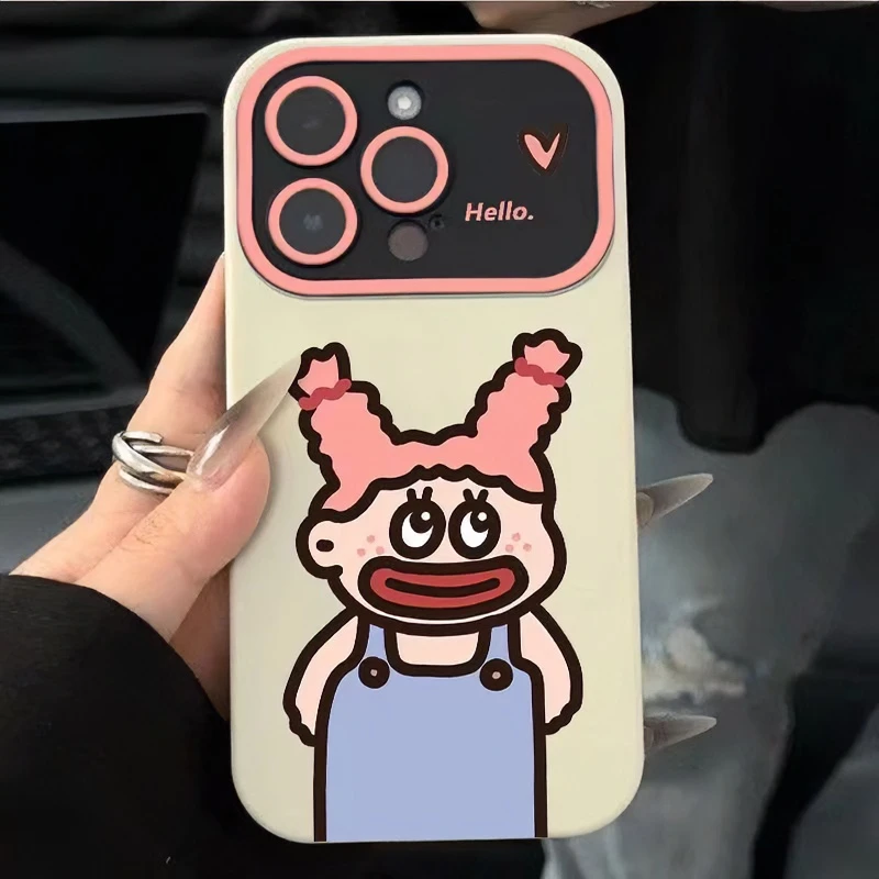 大嘴男孩适用iPhone15/14promax手机壳13女12华为/oppo/小米/vivo