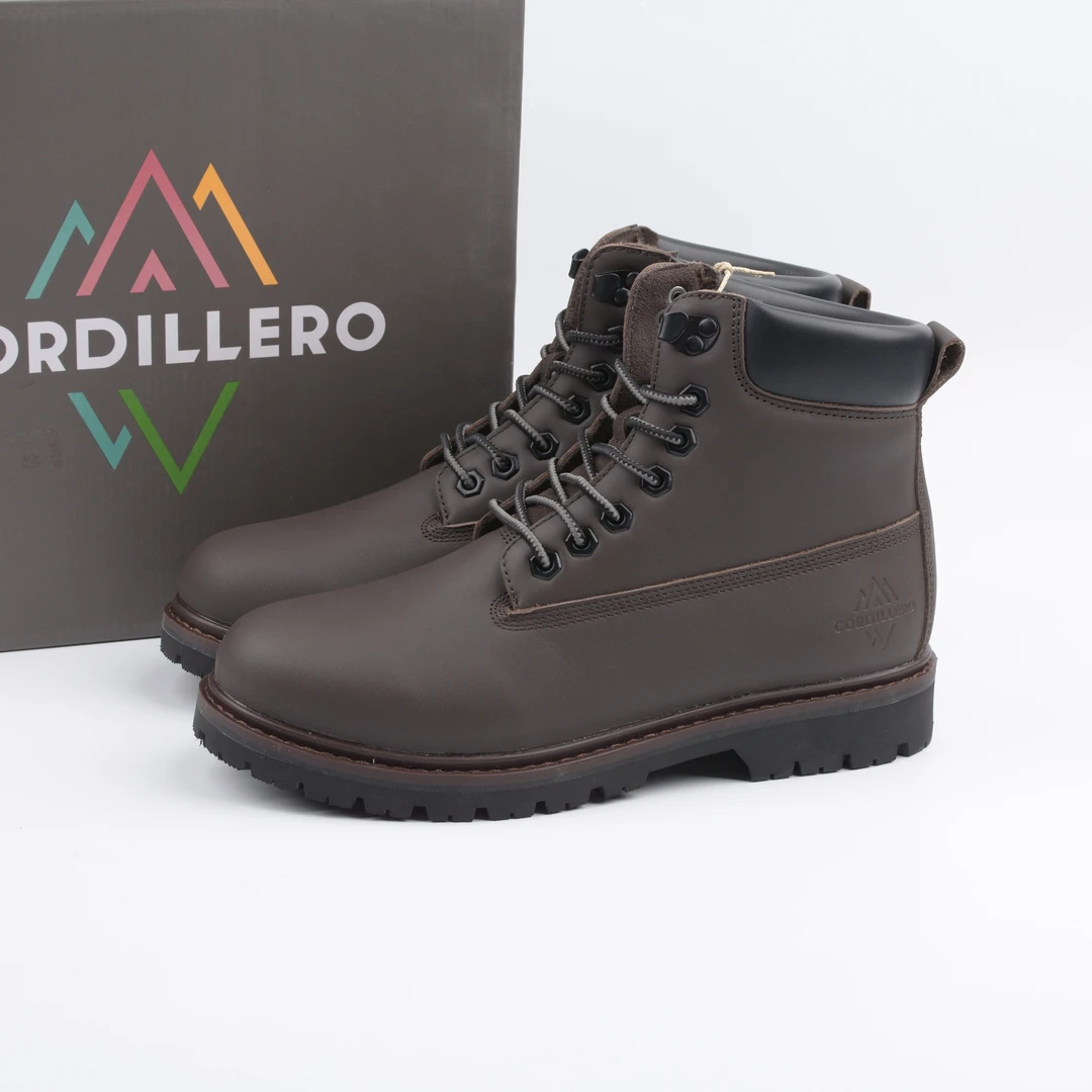 6497（运动码）男士中帮户外马丁靴头层牛皮加绒保暖棉鞋