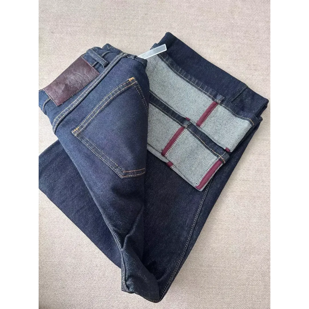 SU【416】86花 愫敏 MWMA超爆普洗深蓝单宁色显瘦九分阔腿裤花~