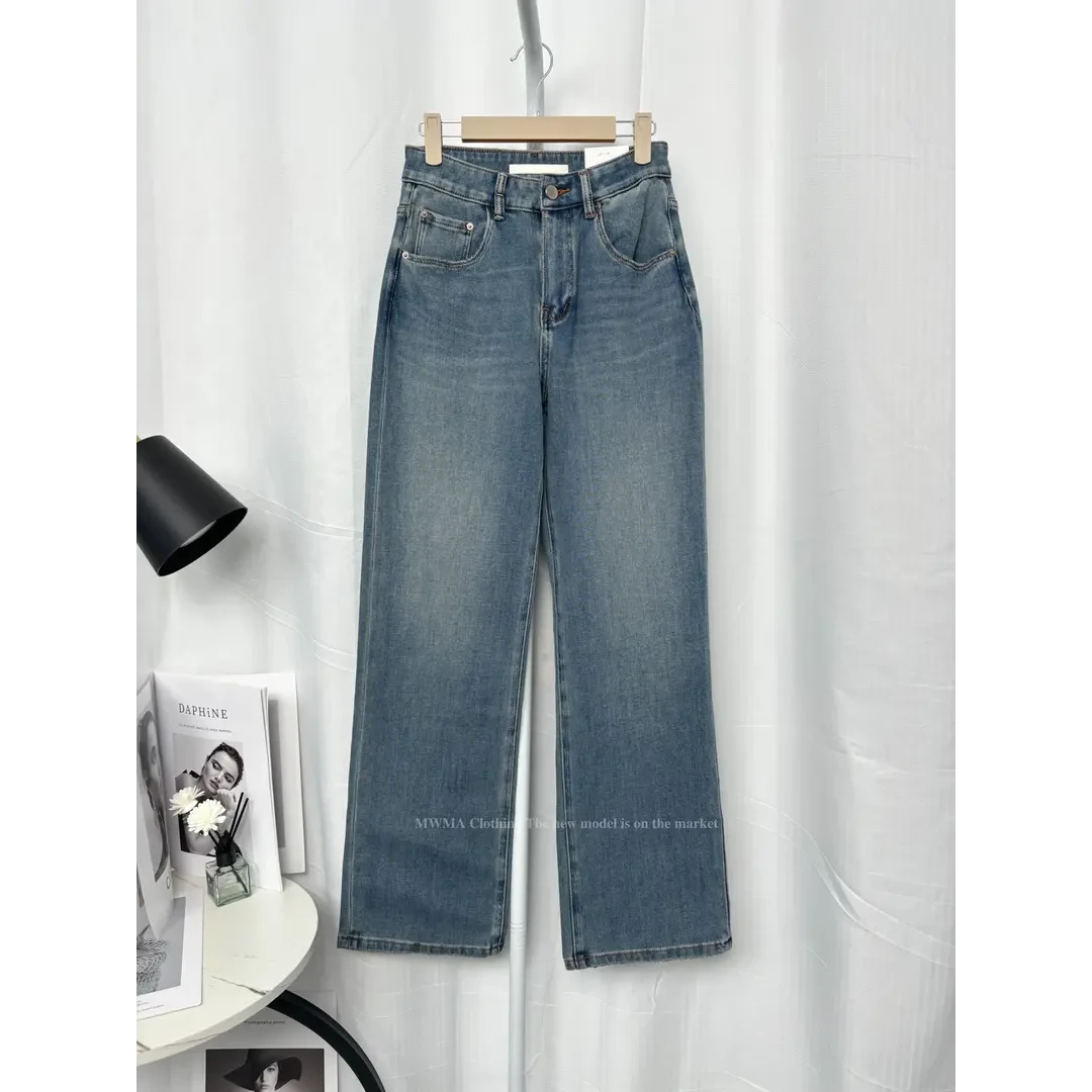 SU【282】96代 愫洋 MWMA 断货王四面弹窄版阔腿牛仔裤~