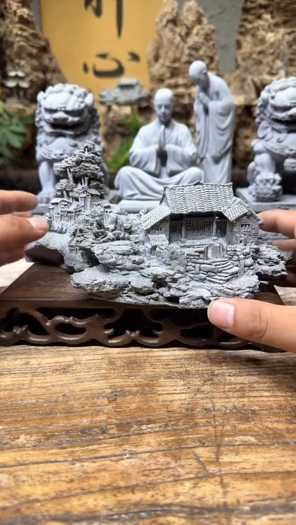 【闪购商品】小树林+假山院+貔貅+桥