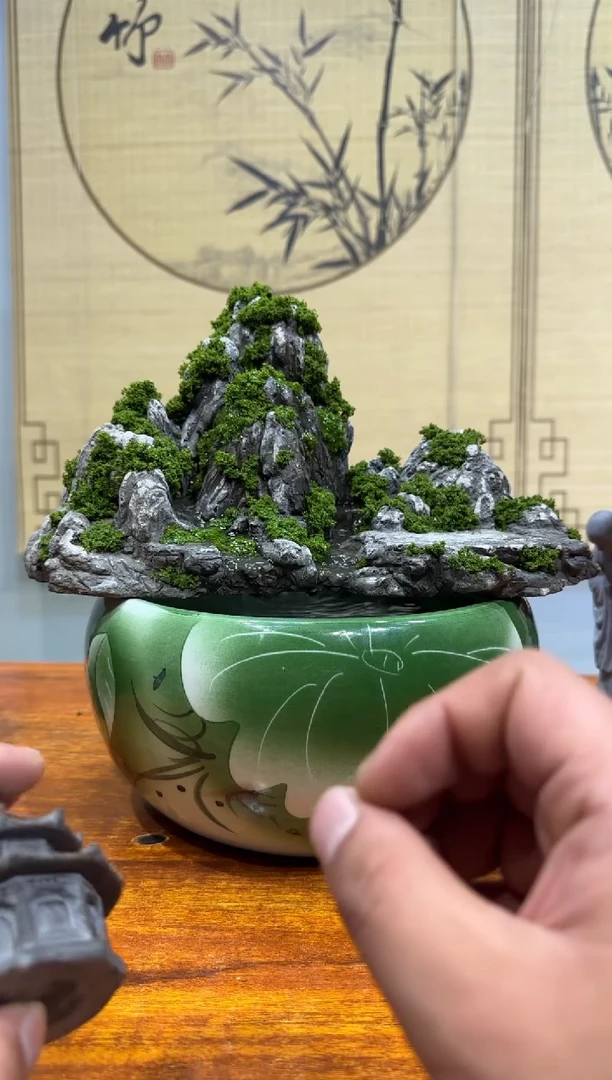 【闪购商品】2号流水假山+凉亭+水泵