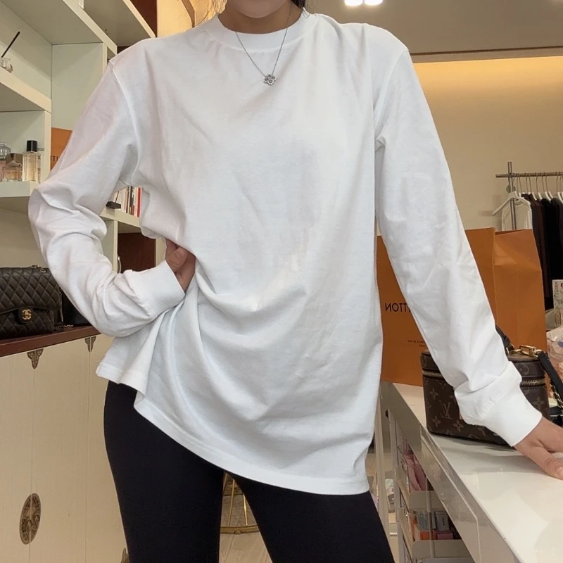 RICANE HUR新款百搭宽松基础款字母T恤200032