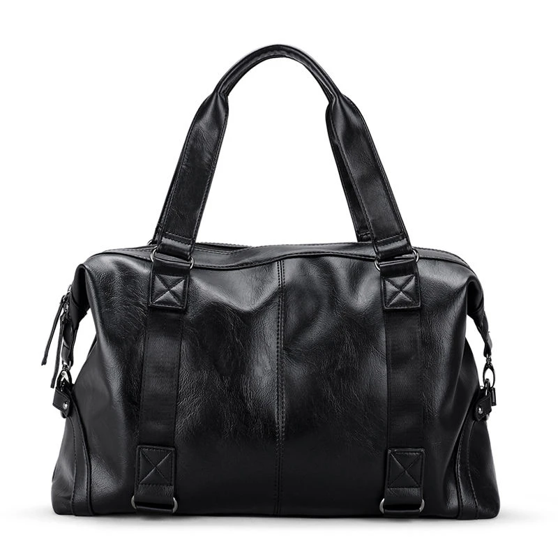 2023新款真皮男士手提旅行包男士干湿分离大容量行李包出差健身包