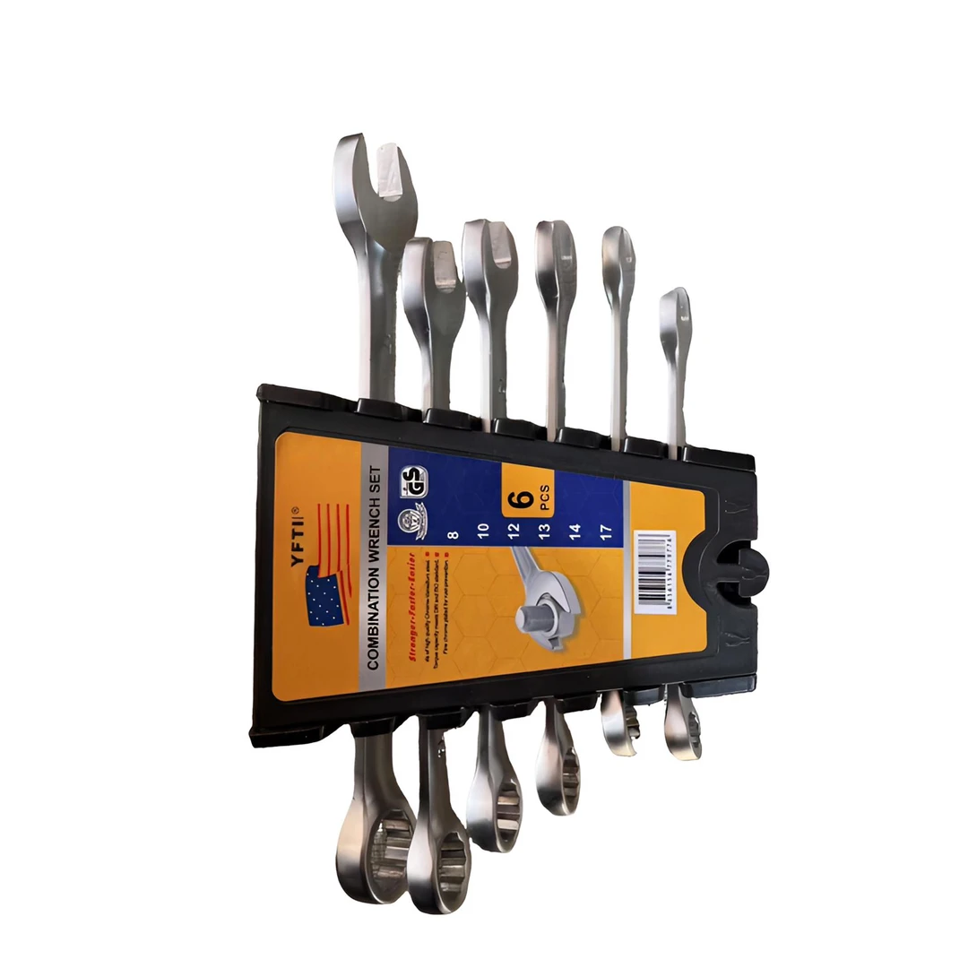 【粉丝福利】开口梅花两用扳手6件套8-17