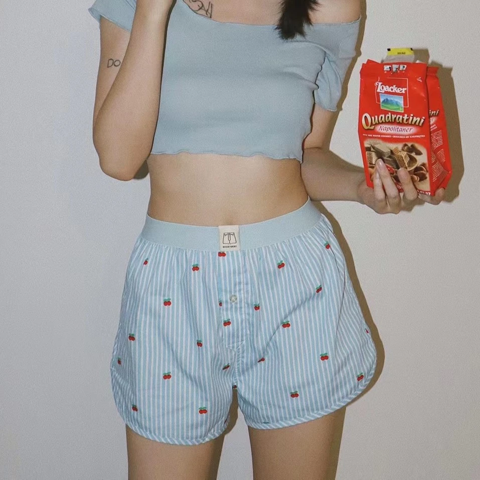 情侣款阿罗裤家居短裤可外穿