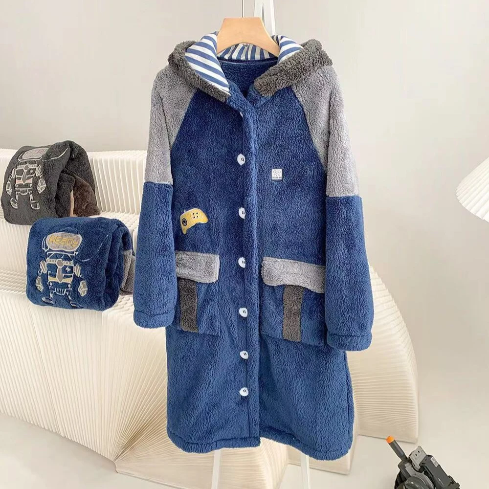 j内 机器人睡袍男女款