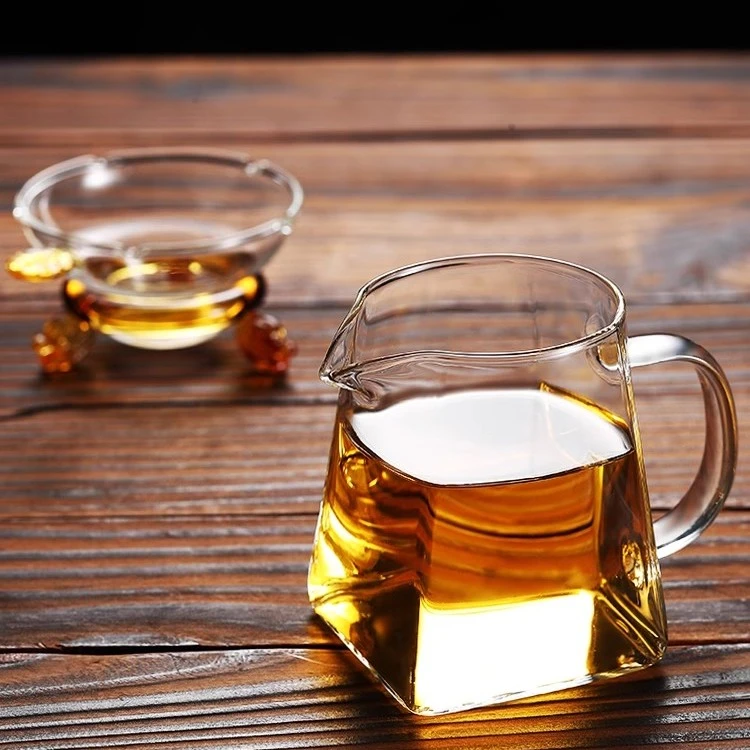 耐热方形公道杯加厚玻璃泡茶分茶器套装简约茶具公杯创意家用
