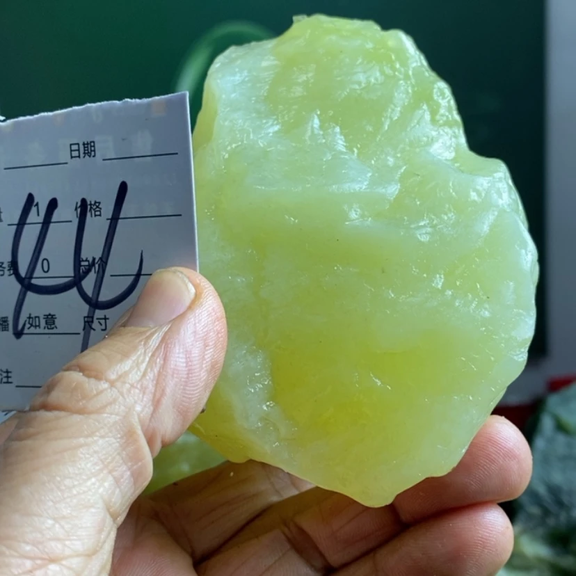 【闪购商品】蛇纹石玉珠宝岫玉原石未镶嵌小****」