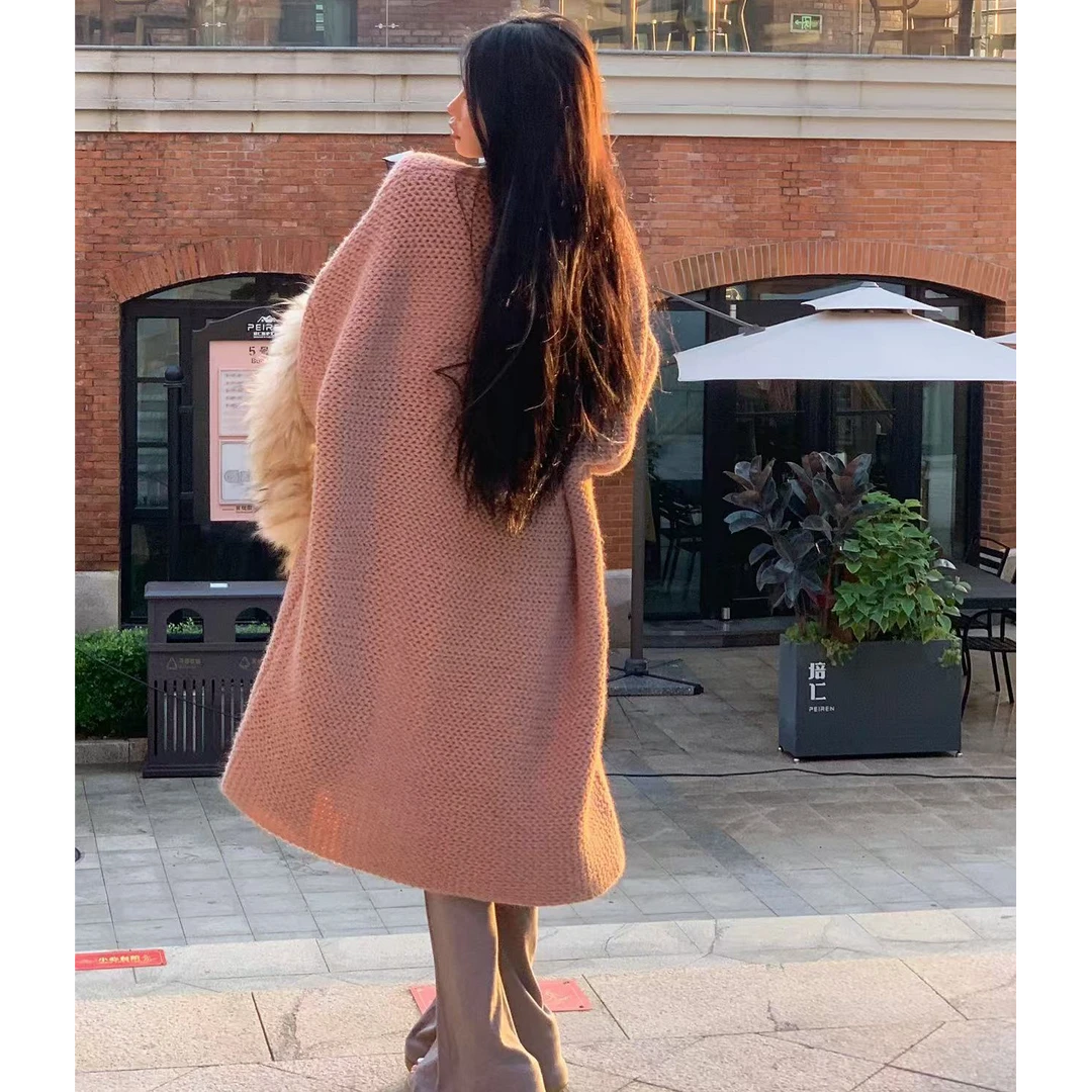 阿九一只  no退no换长款大外套219/199，杏1