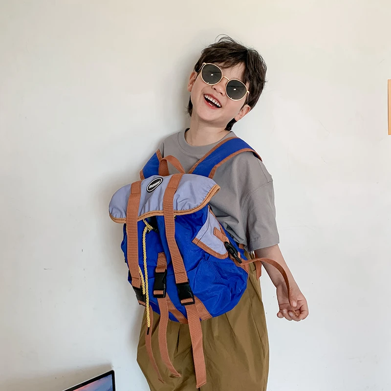 幼儿园书包潮酷韩版儿童双肩包户外出游男童大容量旅行包小学生包