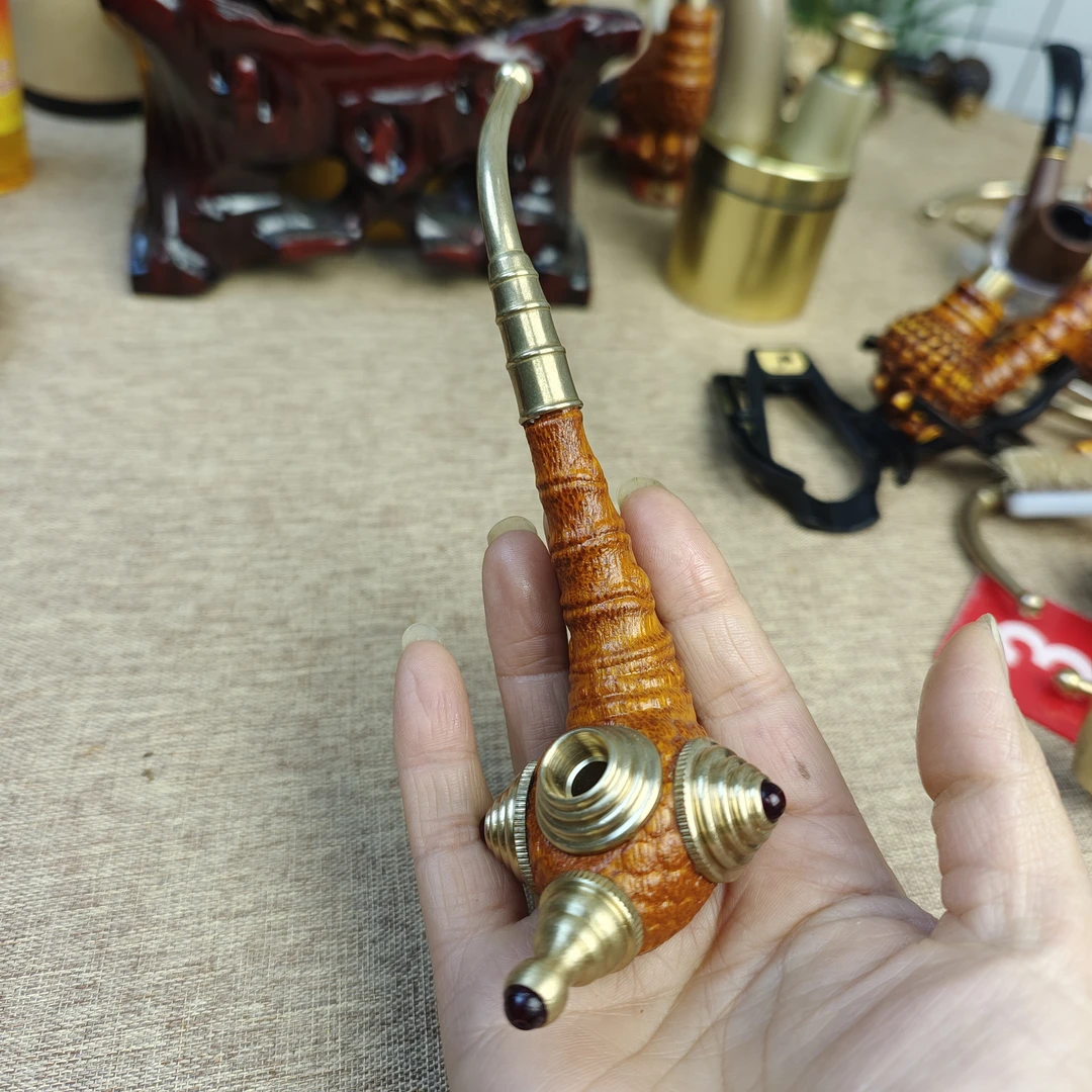 贵州民间实心竹雕刻小本斗