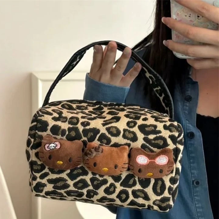 化妆包包豹纹大容量秒杀