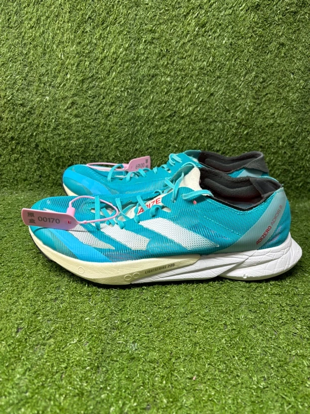 40.5码二手正品adidas Adizero Adios 8 舒适 网布 低帮 碳板
