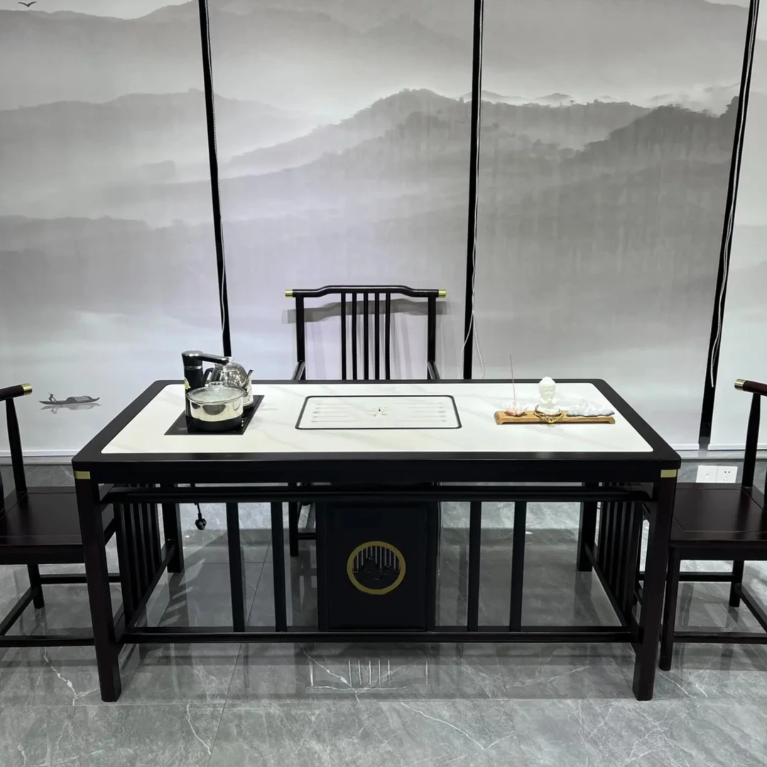 1.6米岩板茶桌茶台