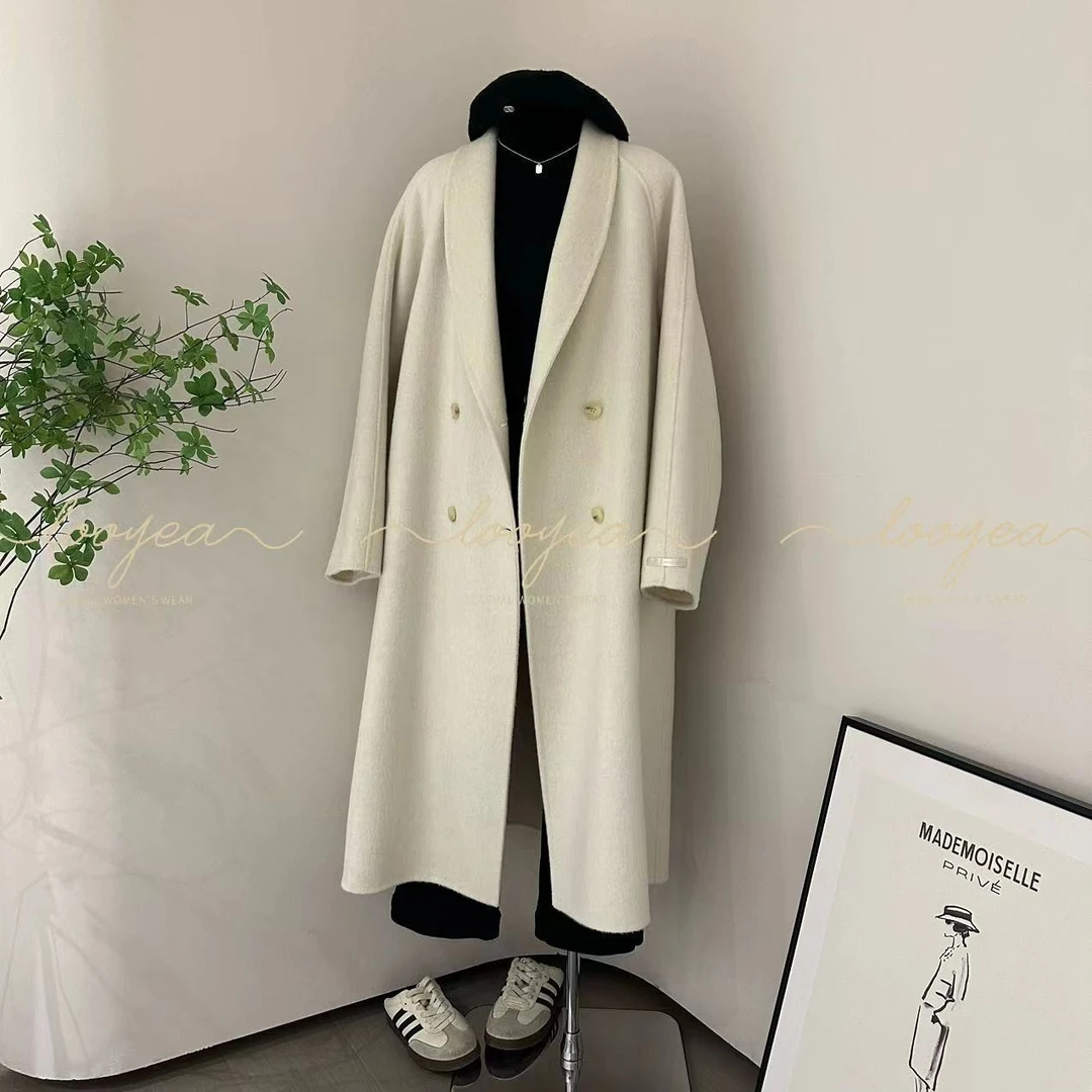 【糯米奶冻】LOOYEA 设计师定制款中长款双面外套 23223-1