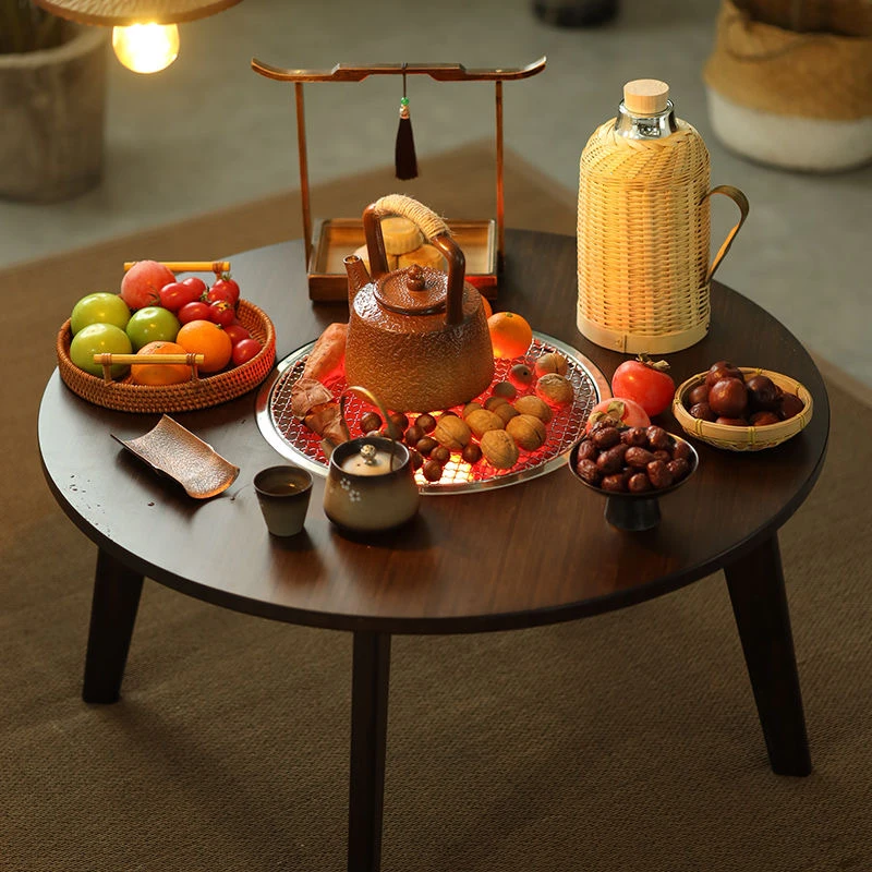 围炉茶桌围炉煮茶桌烤茶桌泡茶桌茶几茶台庭院炭火炉阳台网红中式