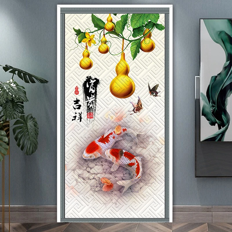 冬棉门帘家防冷气防寒隔断魔术贴帘保温防风免打孔自粘防油门帘子