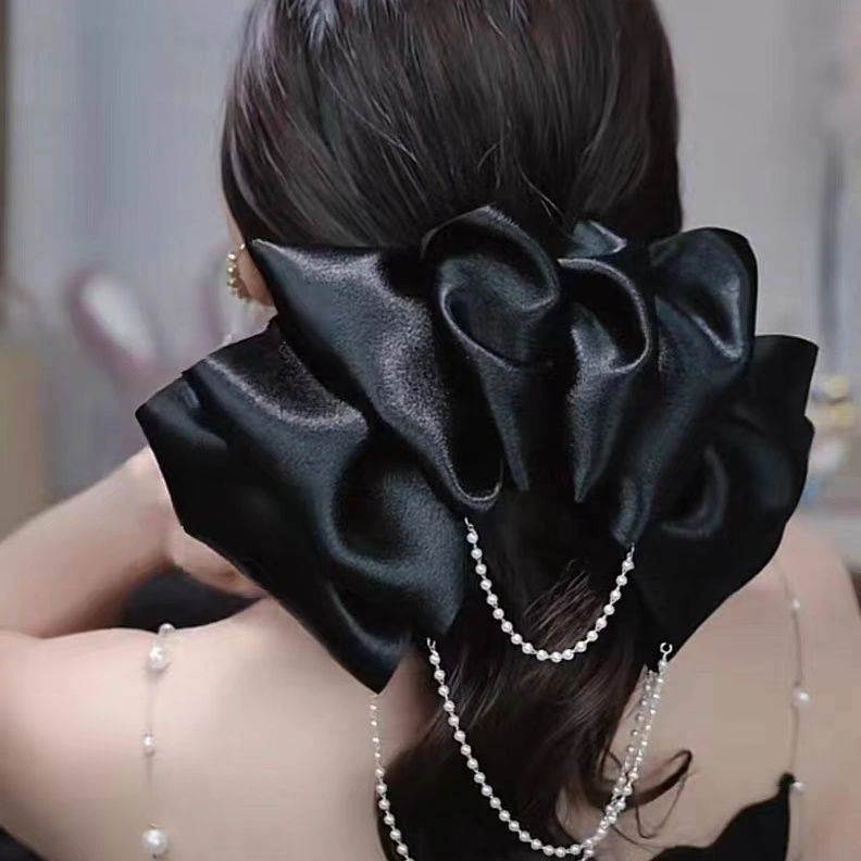 【蝴蝶结发卡名媛优雅】福利品有问题联系客服积极配合处理各问题