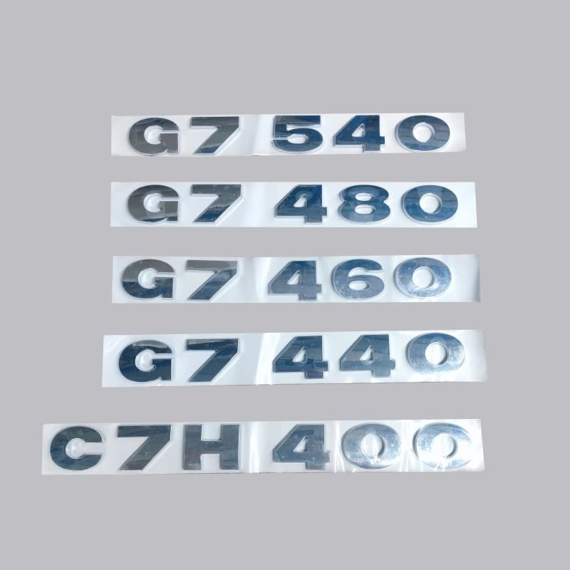 适用于重汽汕德卡G7车门马力标数字车标功率型号字帖粘贴