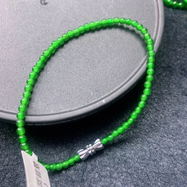 天然a货翡翠老坑手链卡3