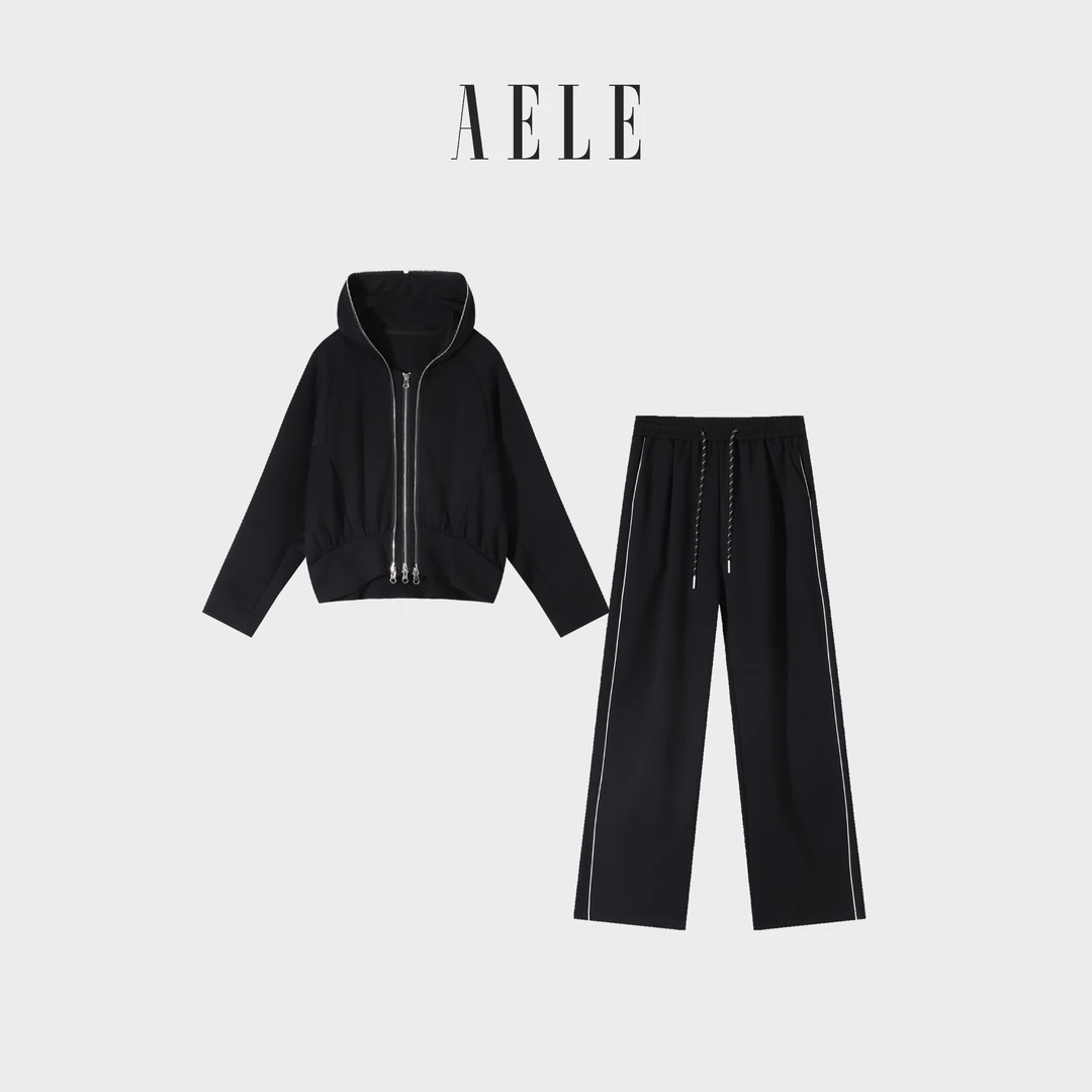 AELE D8F3 0901 AD 运动连帽长袖套装