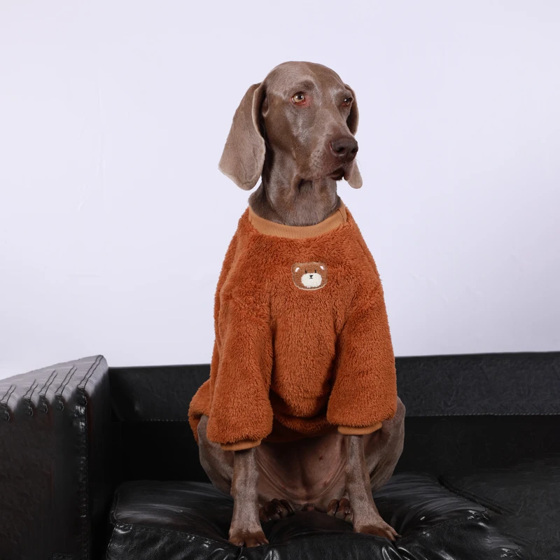 狗狗衣服大型犬冬季潮牌羊羔绒杜宾边牧金毛拉布拉多保暖宠物衣服
