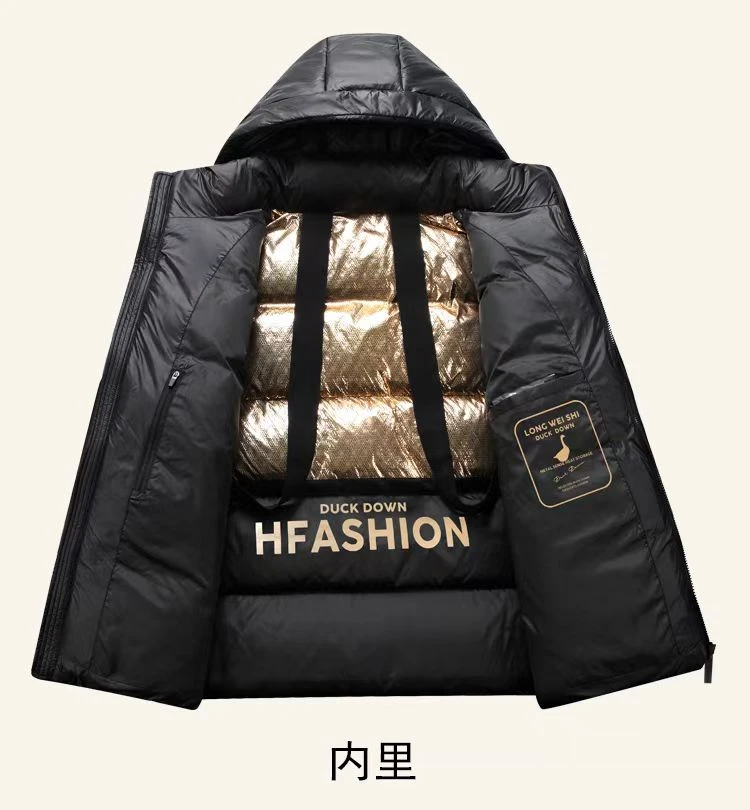 高端时尚钻石黑金金标绒棉服男女同款秋冬宽松大码加厚保暖石墨烯