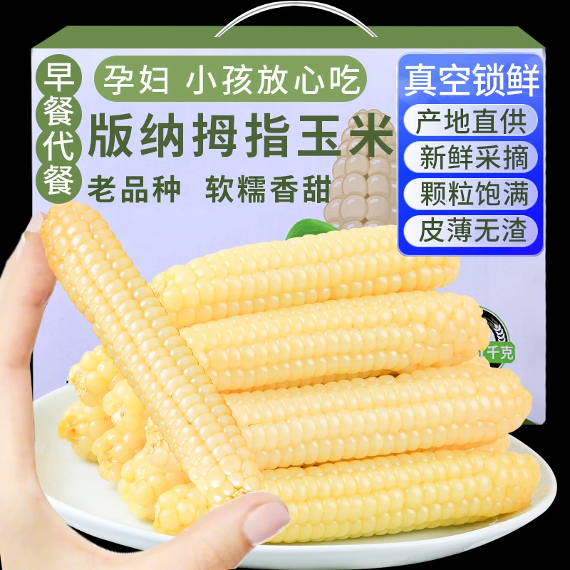 拇指玉米礼盒 手指玉米云南西双版纳小玉米儿童即食早餐香糯玉米