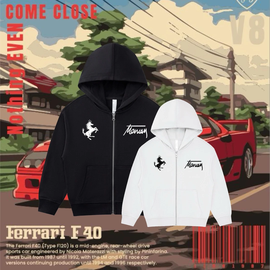 黑马王子白马王子ins外套卫衣运动秋冬儿童加绒上衣童装潮流印花