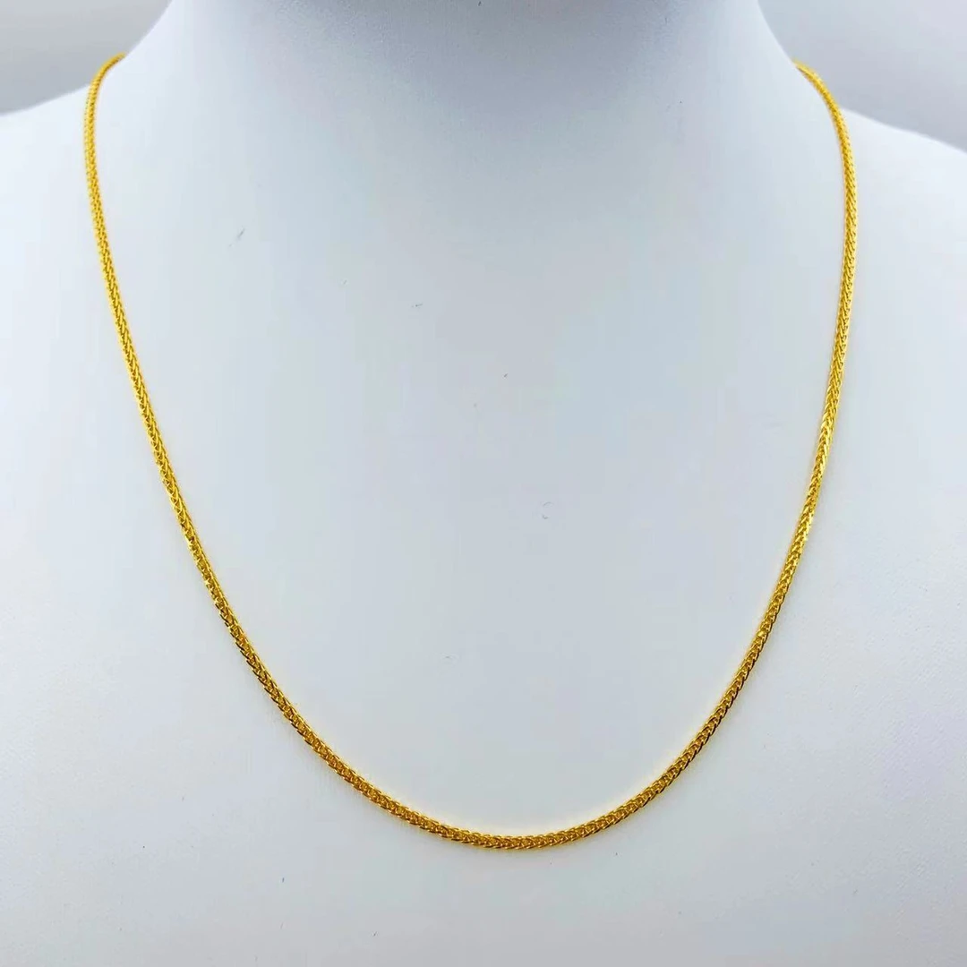 足金999 调节环肖邦链项链 素链 5G工艺黄金按克卖 A2