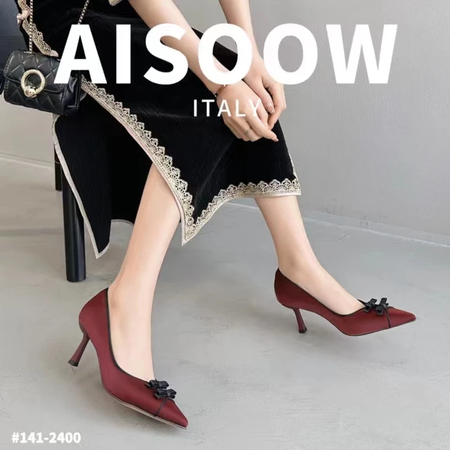 女鞋气质单鞋细跟尖头