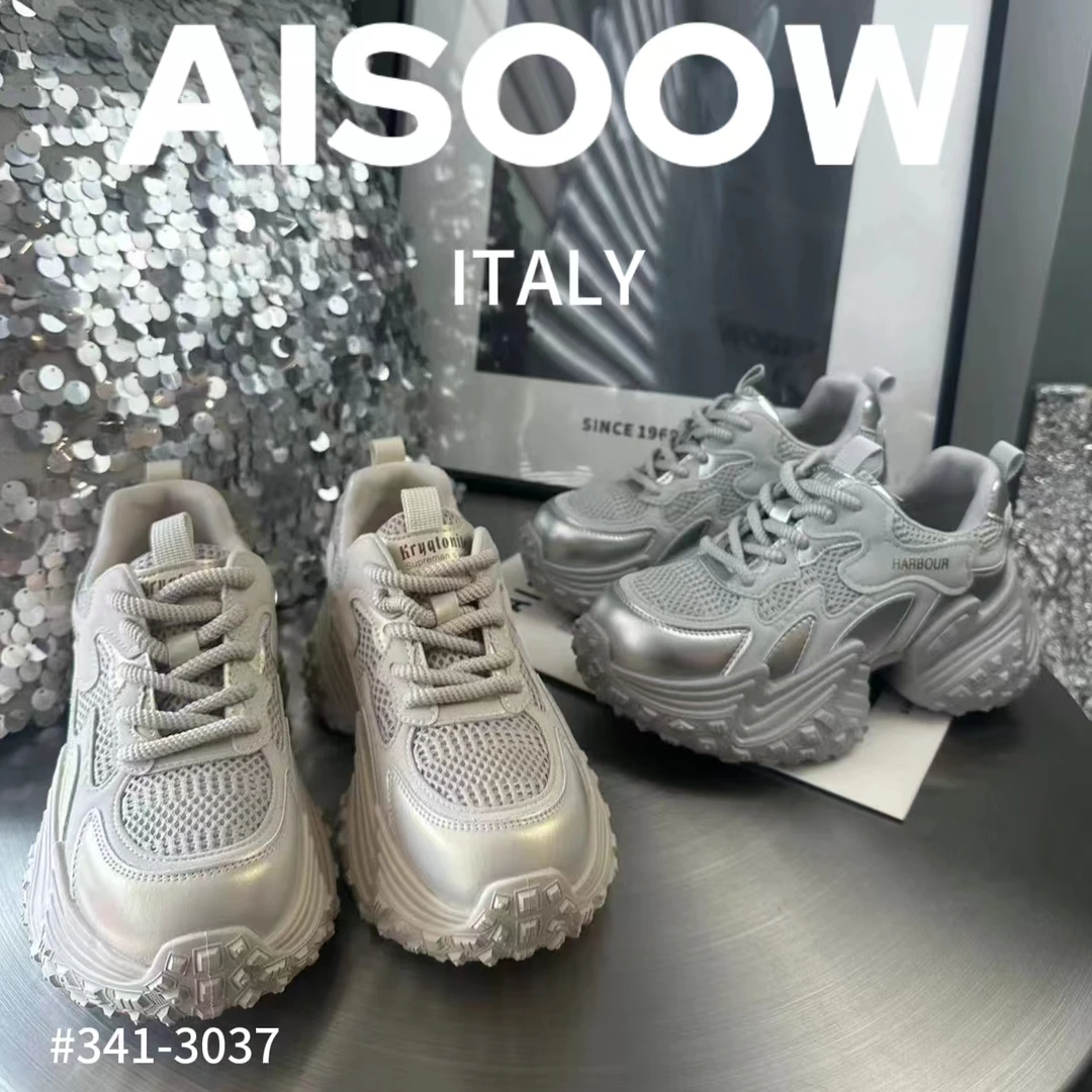 女鞋老爹鞋网面休闲鞋百搭潮流系带