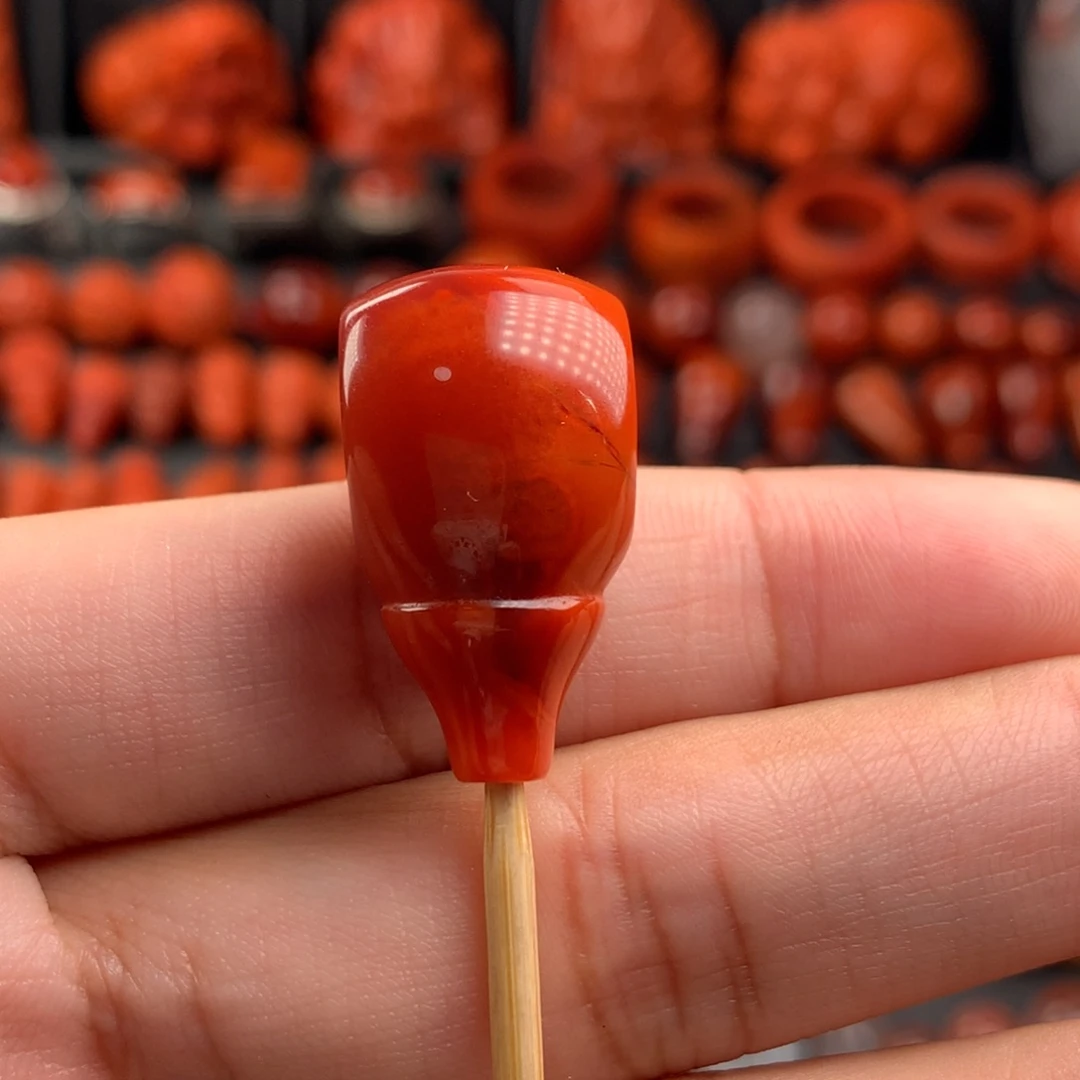 南红玛瑙三通14未镶嵌〽️****