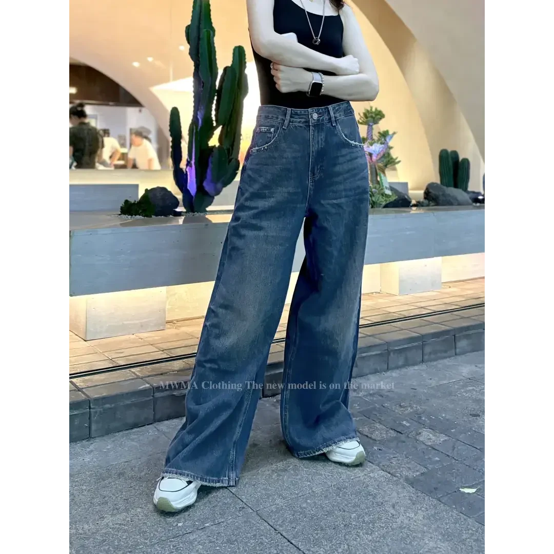 SU【120】96代 愫燕 MWMA无弹断货王美式大阔腿牛仔裤~