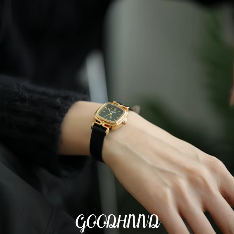 GOODHAND小众潮流手表气质轻奢时尚百搭学生女士腕表精致小巧方形