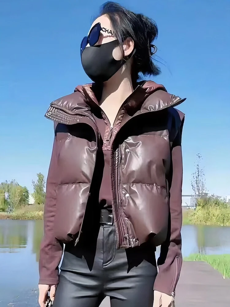 棉马甲女2025年秋冬季韩版小香风立领新款无袖背心棉服马夹女外穿