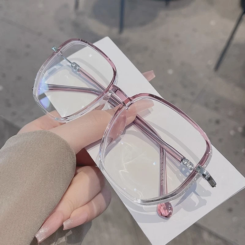 超轻大框眼镜女素颜神器专业近视配度数网红韩版学生防蓝光平光镜