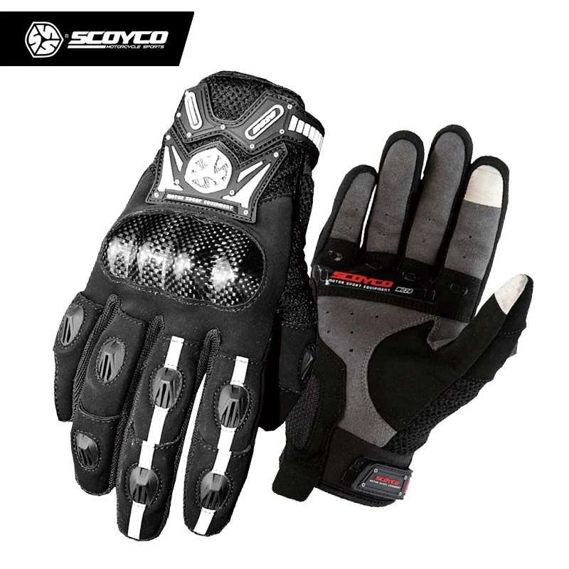 赛羽摩托车骑行手套夏季赛车骑士机车透气防摔碳钎维男款MC20