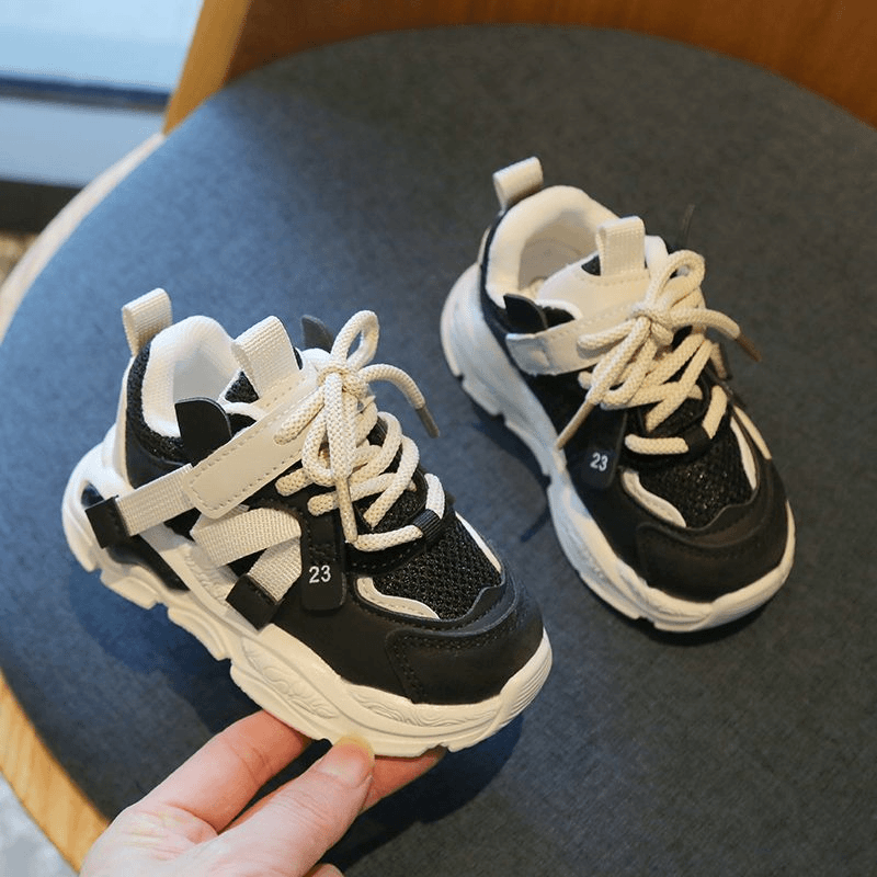 超轻软底女童鞋子老爹鞋女孩春秋新款儿童运动鞋网面男童百搭男孩