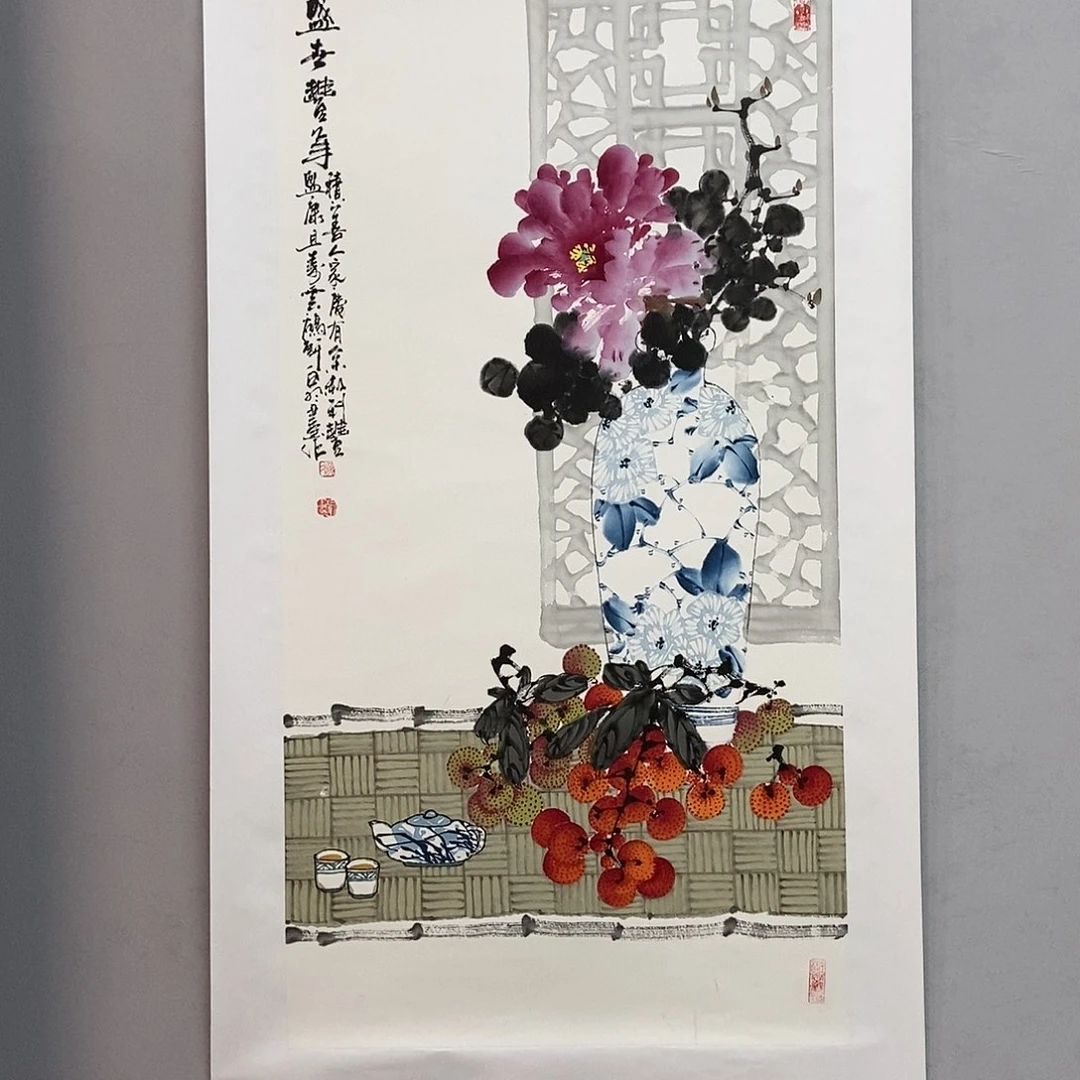绘画陈党明三尺真人真迹