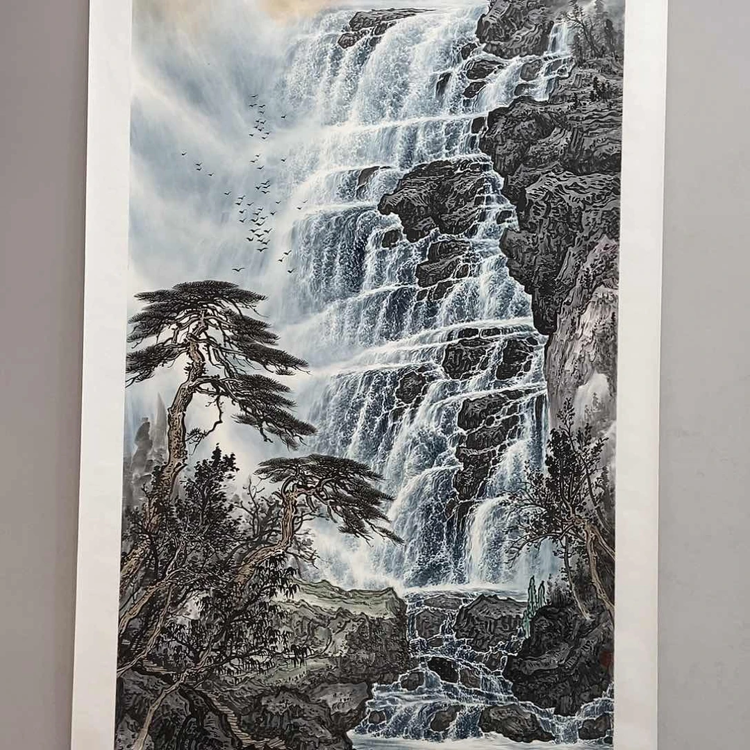 绘画李保华真人真迹