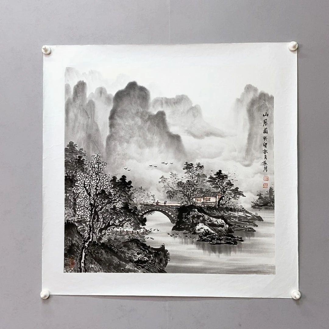 绘画漓江画派张燕琴四尺斗方真人真迹