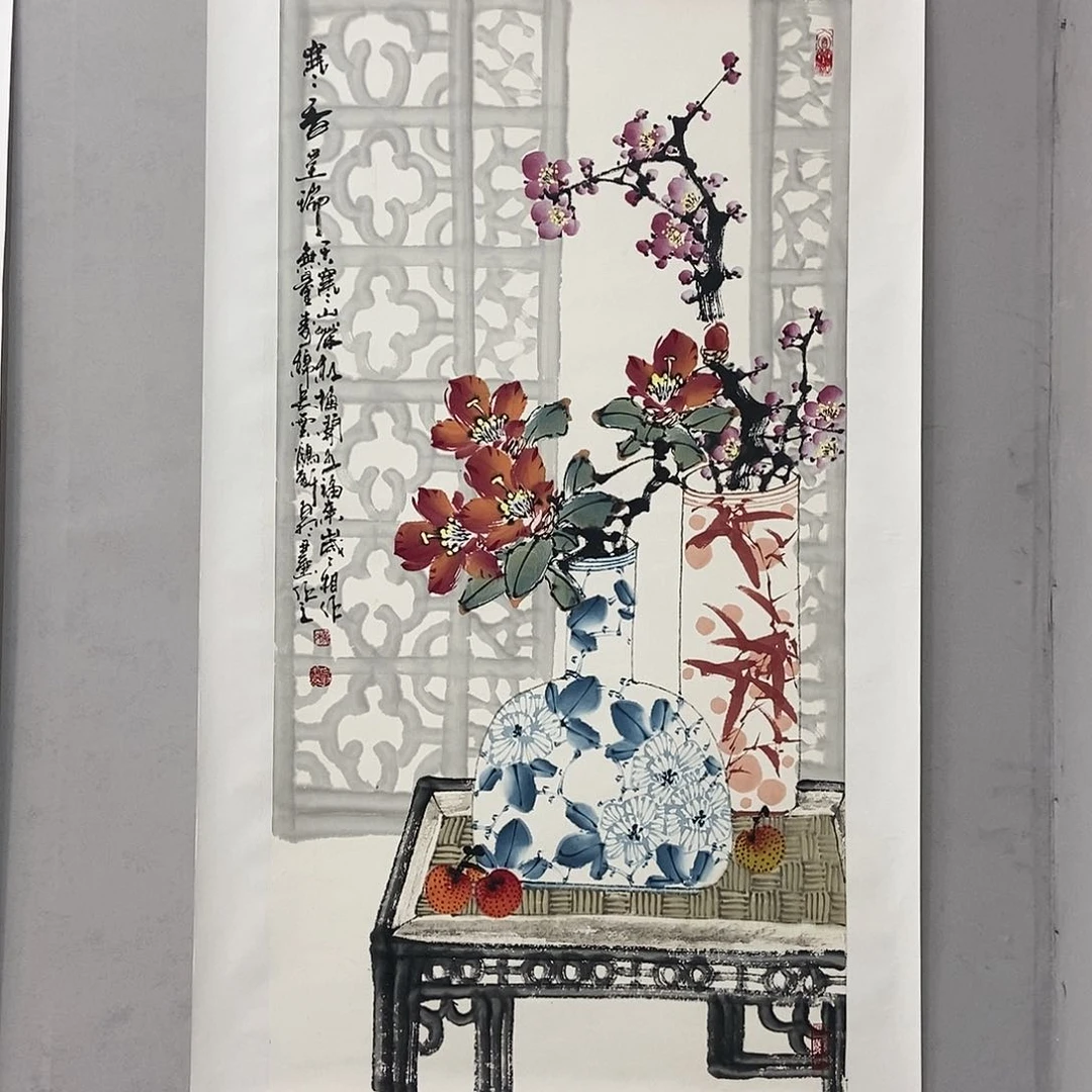 绘画陈党明三尺真人真迹