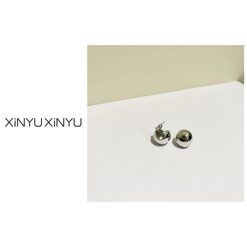 非金属耳饰  XINYU/芯与『星落陨石·胖C』素款圆型耳环RH32140