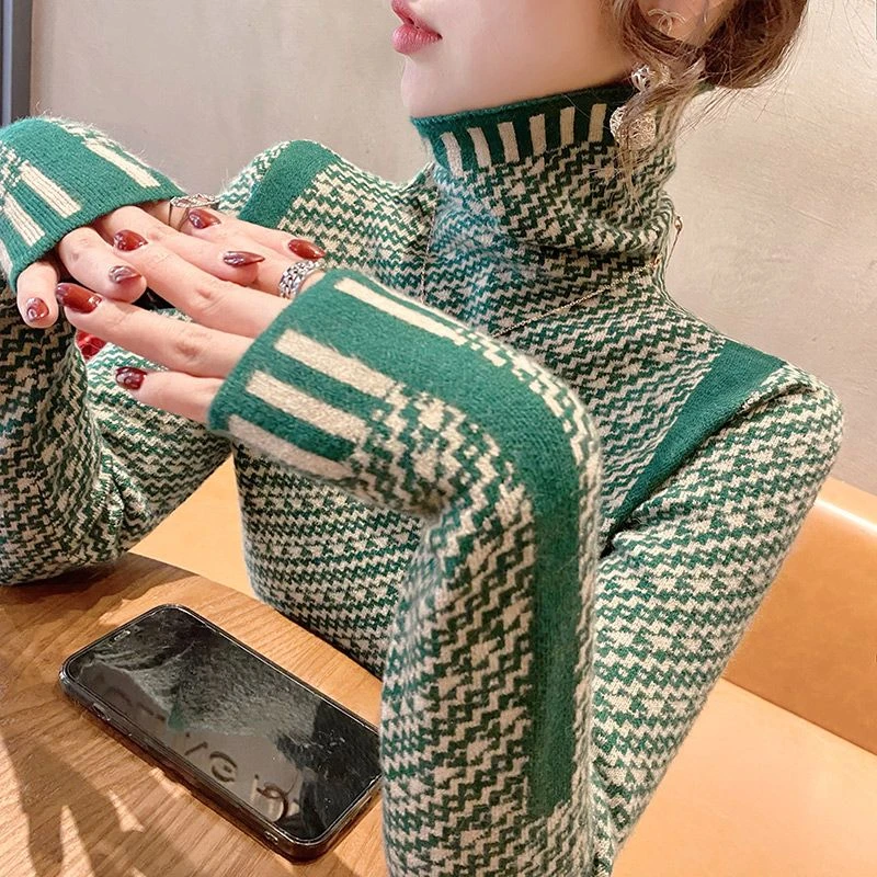 高领毛衣女打底衫时髦时尚洋气2025年新款高级感春秋爆款内搭